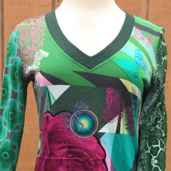 DESIGUAL - "We Love" Top - Picture 7 of 10